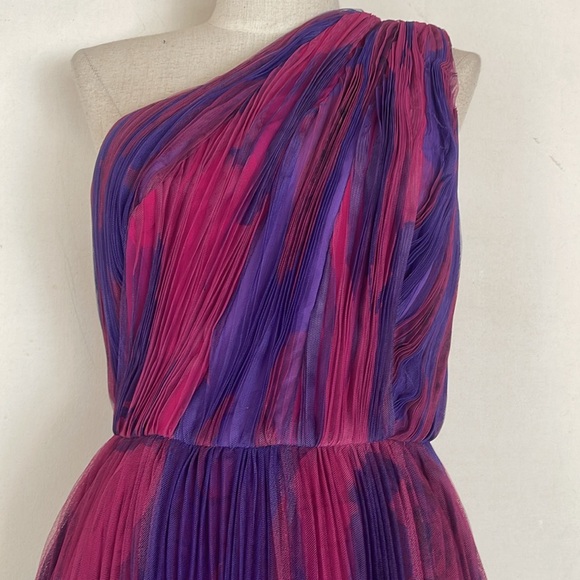 Hutch One Shoulder Dress in Purple and Blue- NWT! $598 - Picture 4 of 8
